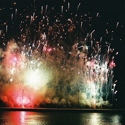 Shopko Fireworks with Dad